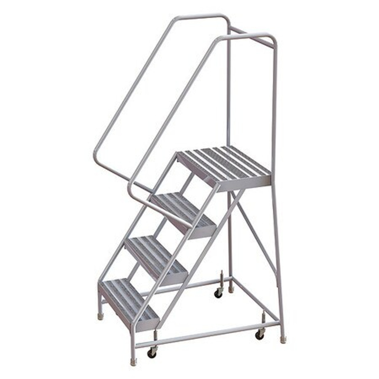 TRI-ARC WLAR104244 ROLLING LADDER,4 STEPS,SERRATED TREAD
