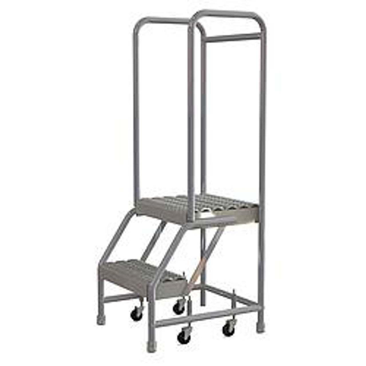 TRI-ARC WLAR102165 ROLLING LADDER 2 STEPS SERRATED TREAD