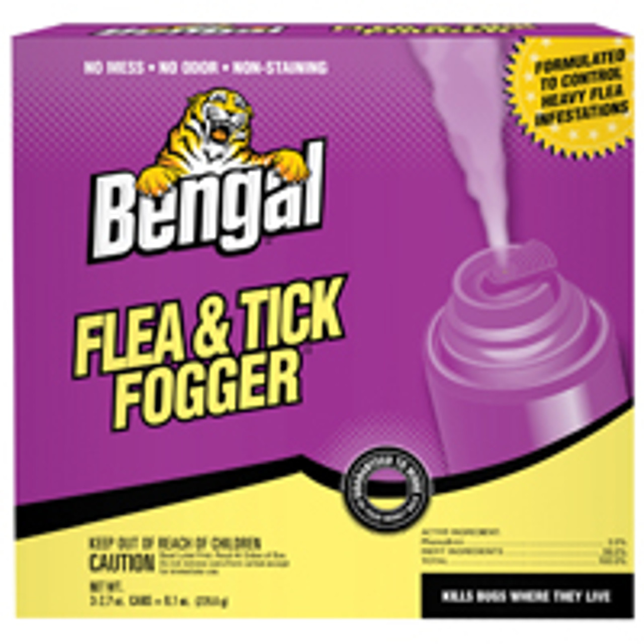 BENGAL CHEMICAL 55204 FLEA & TICK FOGGER 3 - 3.0 OZ 