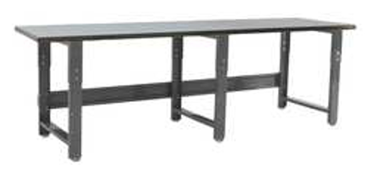BENCHPRO RN30120 ERGO WORKBENCH GRAY 120LX30WX30H IN.