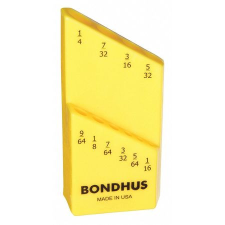 BONDHUS 18038 K-10 1/16"-1/4" L-WRENCHCASE