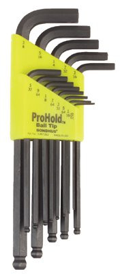 BONDHUS 74937 13 PIECE L-KEY BALL END HEX KEY SET