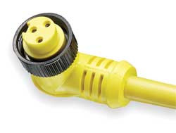 BRAD HARRISON 103001A01F120 CORDSET 3 PIN RECEPTACLE FEMALE