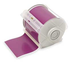 BRADY SPC ABSORBENTS 113147 TAPE,PURPLE,100 FT. L,4 IN. W