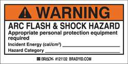 BRADY SPC ABSORBENTS 121132 PERMANENT ADHESIVE LABEL,2 INX4 IN,PK100