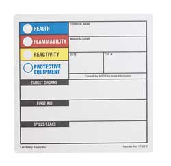 BRADY SPC ABSORBENTS 17322-2LS HMIG LABEL 6 IN H 6 IN W PK 250