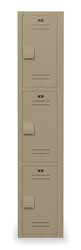 BRADLEY FIXTURES CORP. LK1215603HV-202 LOCKER 12IN.W 15IN.D 60IN.H, 3-TIER