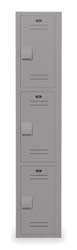 BRADLEY FIXTURES CORP. LK1215723HV-200 LOCKER 12IN.W 15IN.D 72IN.H, 3-TIER