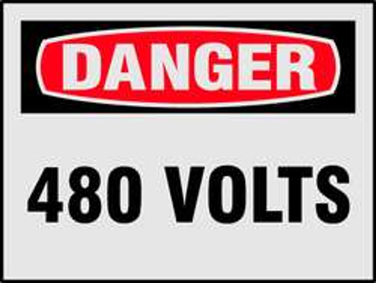 BRADY SPC ABSORBENTS 21000LS DANGER LABEL ELECTRICAL HAZARD PK8