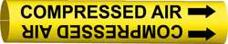 BRADY SPC ABSORBENTS 4032-F D3185 PIPE MARKER COMPRESSED AIR Y 6TO7-
