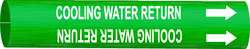 BRADY SPC ABSORBENTS 4043-G PIPE MRKR COOLING WATER RETURN 8 TO9-7/8