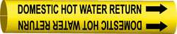 BRADY SPC ABSORBENTS 4052-H D3283 PIPE MARKER DOMESTIC HOT WATER RET