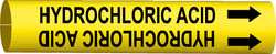 BRADY SPC ABSORBENTS 4085-C D3109 PIPE MRKR HYDROCHLORIC ACID 2-1/2T