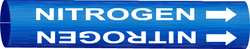 BRADY SPC ABSORBENTS 4100-C PIPE MARKER,NITROGEN,2 IN H,2 IN W