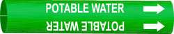 BRADY SPC ABSORBENTS 4111-A PIPE MARKER POTABLE WATER 3/4TO1-3/8 IN