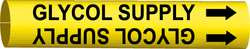 BRADY SPC ABSORBENTS 4190-D PIPE MARKER,GLYCOL SUPPLY,2 13/16IN H