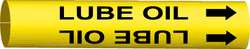 BRADY SPC ABSORBENTS 4244-C PIPE MARKER LUBE OIL Y 2-1/2 TO3-7/8 IN
