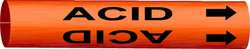 BRADY SPC ABSORBENTS 4289-H D3266 PIPE MARKER ACID ORANGE 10 TO 15 I