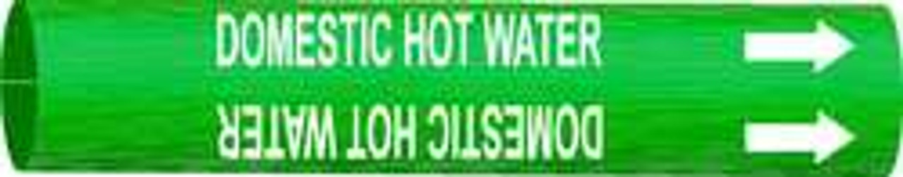 BRADY SPC ABSORBENTS 4316-B D3048 PIPE MKR DOMESTIC HOT WATER 1-1/2T