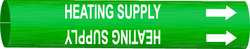 BRADY SPC ABSORBENTS 4326-G D3242 PIPE MARKR HEATING SUPPLY GN 8TO9-