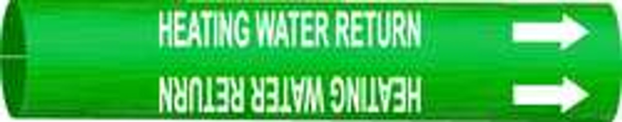 BRADY SPC ABSORBENTS 4327-G D3243 PIPE MRKR HEATING WATER RETURN 8 T