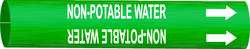 BRADY SPC ABSORBENTS 4351-H D3302 PIPE MARKER NON-POTABLE WATER 10TO