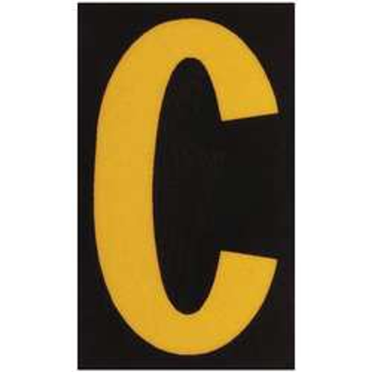 BRADY SPC ABSORBENTS 5000-C REFLECTIVE NUMBERS AND LETTERS,C,PK25