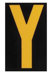 BRADY SPC ABSORBENTS 5000-Y REFLECTIVE NUMBERS AND LETTERS,Y,PK25