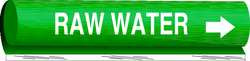 BRADY SPC ABSORBENTS 5750-I PIPE MARKER RAW WATER GN 1-1/2TO2-3/8 IN