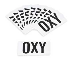 BRADY SPC ABSORBENTS 58667 NFPA SIGN,OXY,2 IN. H,BLACK,PK10