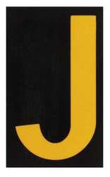 BRADY SPC ABSORBENTS 5905-J REFLECTIVE NUMBERS AND LETTERS J PK 25