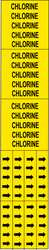 BRADY SPC ABSORBENTS 7048-3C D3324 PIPE MARKER CHLORINE YEL 3/4 IN OR