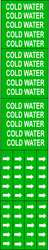 BRADY SPC ABSORBENTS 7055-3C PIPE MARKER COLD WATER GN 3/4 IN OR LESS