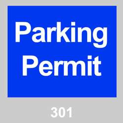BRADY SPC ABSORBENTS 96232 PARKING PERMITS WINDSHIELD BLUE PK 100
