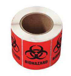 BRADY SPC ABSORBENTS 17697LS WARNING LABEL 4 IN H 2-7/8 IN W PK500