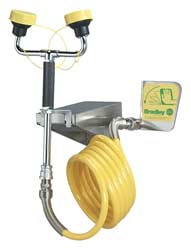 BRADLEY FIXTURES CORP. S1944022ABC WALL-MOUNT DRENCH HOSE DUAL HEADS