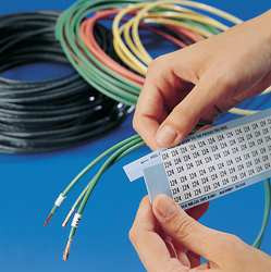 BRADY SPC ABSORBENTS SLFW-500-PK WIRE MARKER,WRITE-ON,SELF-LAMINATNG,PK25