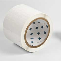 BRADY SPC ABSORBENTS THT-1-423-10 LABEL,3/4 IN. W,POLYESTER,WHITE
