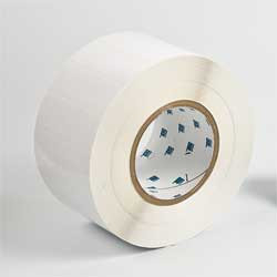 BRADY SPC ABSORBENTS THT-18-423-3 LABEL,WHITE,3 IN. W,POLYESTER