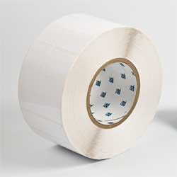 BRADY SPC ABSORBENTS THT-18-483-3 LABEL,WHITE,3 IN. W,POLYESTER