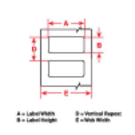 BRADY SPC ABSORBENTS THT-55-424-1 LABEL,WHITE,4 X 2 IN.,WHITE,PAPER