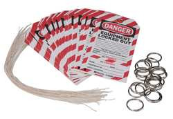 BRADY SPC ABSORBENTS WKT2 DANGER TAG 5-3/4 X 3 IN RLD BRS PK25