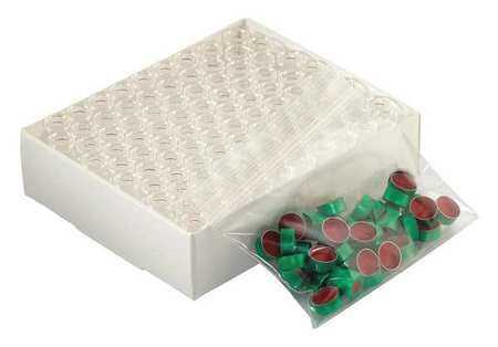 WHEATON INDUSTRIES INC. W225175-0207 AUTOSAMPLER VIAL GREEN ALUM SEAL PK 100