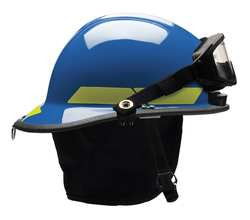BULLARD PXSBLTLGIZ2 FIRE HELMET BLUE THERMOPLASTIC