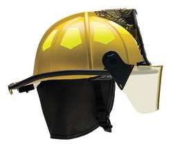 BULLARD UM6YL6L FIRE HELMET YELLOW FIBERGLASS