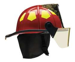 BULLARD US6RD G8586 FIRE HELMET RED FIBERGLASS