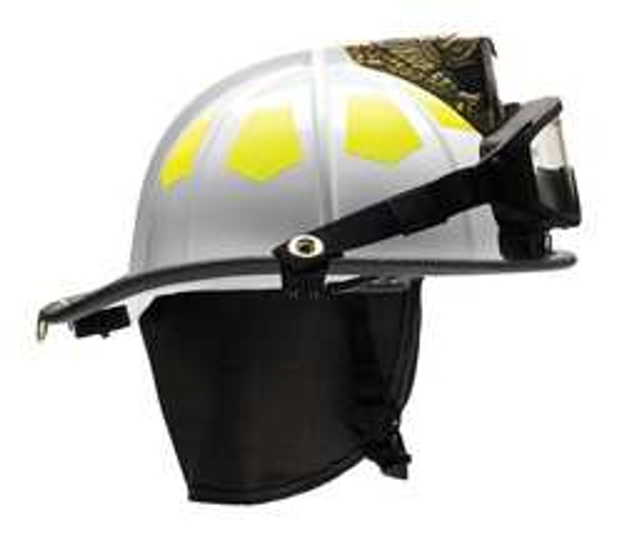 BULLARD US6WH6LGIZ2 FIRE HELMET WHITE FIBERGLASS