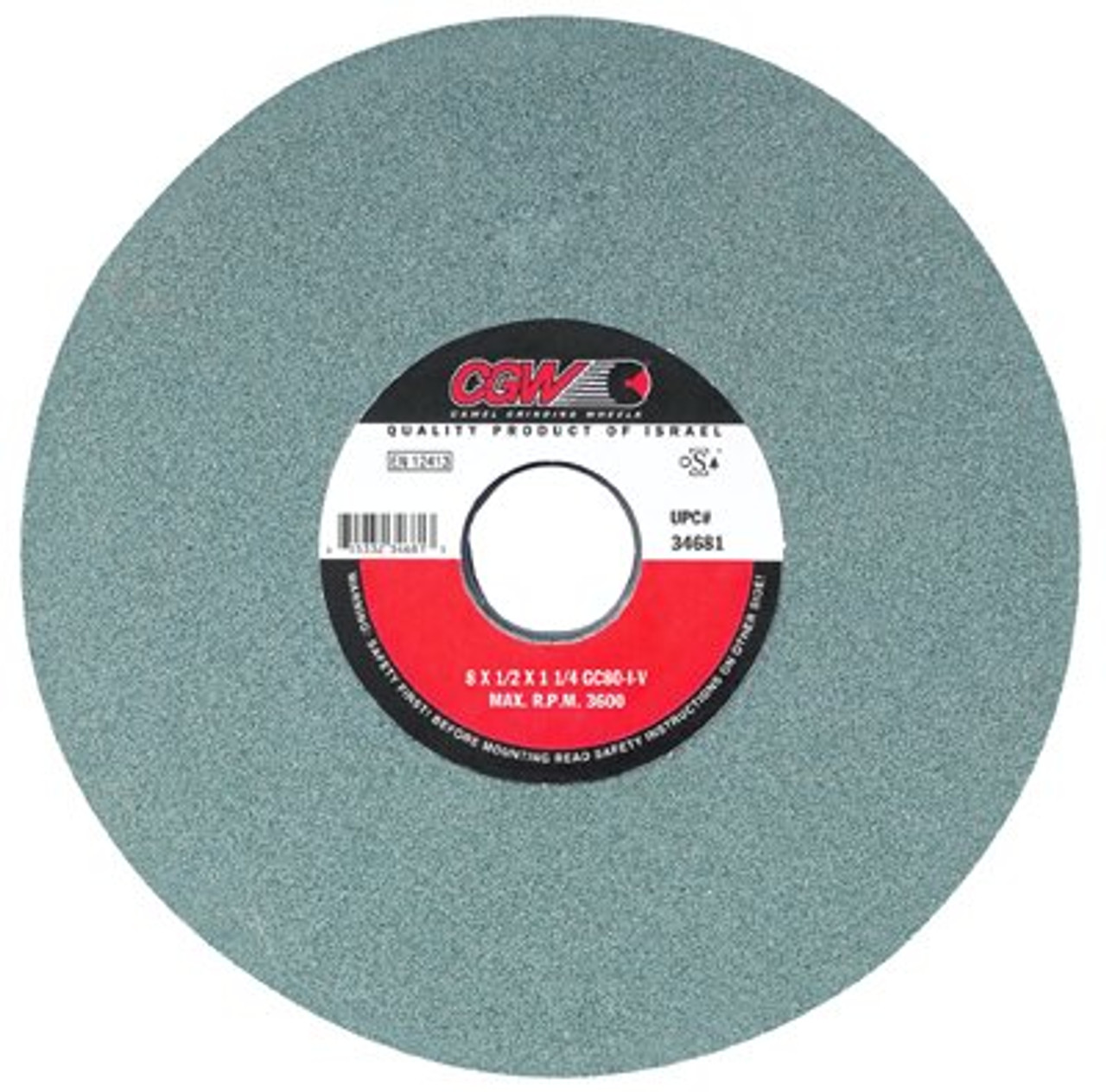 CGW ABRASIVES 34612 SURF GRINDING WHL,7X1/4X1-1/4,T1,GC80-IV