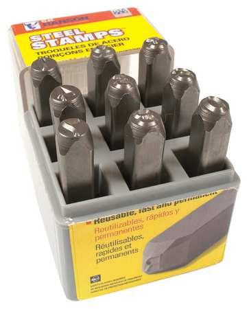 C.H. HANSON 26601 NUMBER SET,1/8 IN. H,STEEL