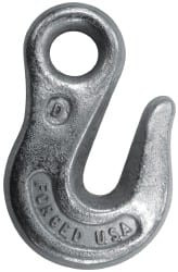 COLUMBUS MCKINNON 71393 3/8" ZINK PLATED EYE TYPE HOOK